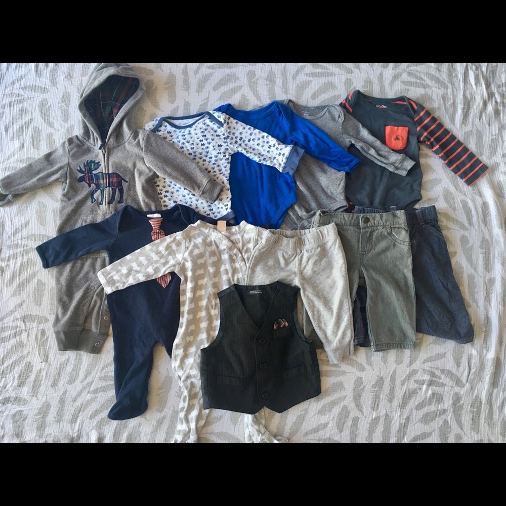 Baby Boy Clothes Lot Size 6 Months 11 Piece Bundle